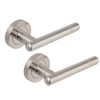 Excel DH3629 Clipper Passage Door Handles on Round Rose, Satin