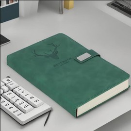 Aosemili A5 Journal Lined Journal Notebook for Women Mens 360 Pages, A5 Planner Hardcover Leather Journals for Writing,Travel,Business,Work, College Ruled Notebooks for Note Taking,Notepad, Green