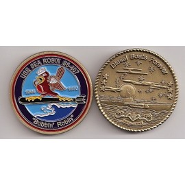 NAVY USS SEA ROBIN SS-407 DBF SUBMARINE CHALLENGE COIN