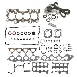 Mizumo Auto MA-9761238710 Head Gasket Set Timing Belt Kit Compatible With/For 96-00 Honda Civic Si Del Sol 1.6 DOHC B16A2