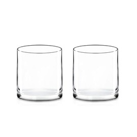 CYS Excel 2 PCS Clear Glass Cylinder Vase (D:6" H:6") | Multiple Size Choices Glass Flower Vase Centerpieces | Hurricane Floating Candle Holder Vase