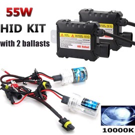 55W 12V 9006 10000K Car HID Xenon Headlight Slim Ballast Lamp Kit Auto Digital Ballast Hid Xenon kit Car Lights
