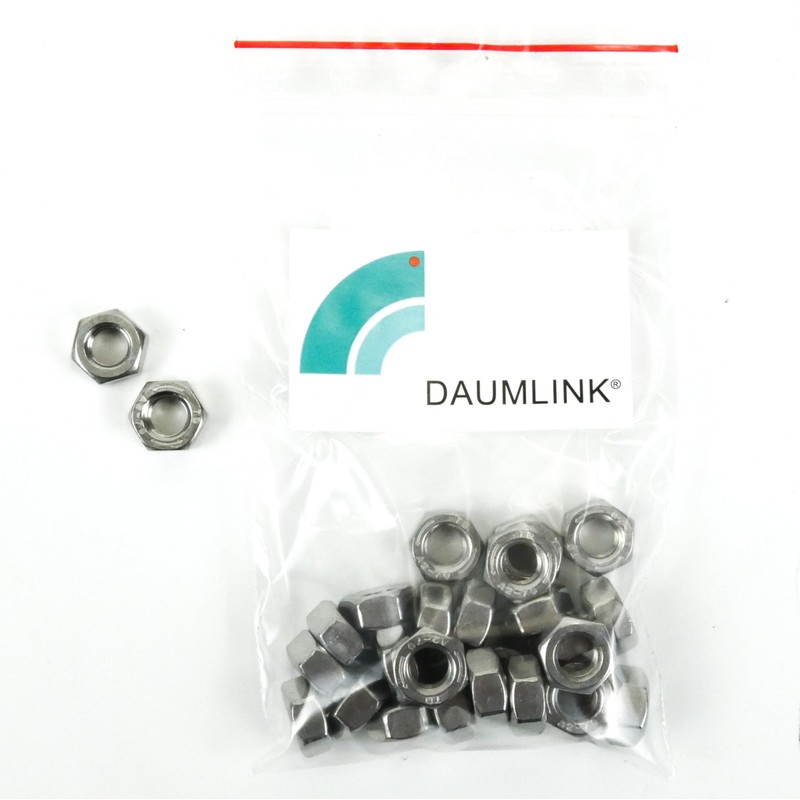 DAUMLINK® Hexagonal nut, left-hand thread, DIN 934, material: stainless steel