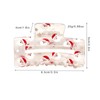 Christmas Hair Clips, Xmas Santa Claus Claw Clips, Rectangular Large