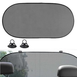 UIEXAY 100X50 Cm Sonnenschutz Heckscheibe Auto, Sonnenschutz Auto Baby, Mit 2 Hochleistungs-Saugnäpfen, Mesh Heckscheibenblende, Sichtschutz Fenster, Uv Schutz Hinterfenster Für Kinder & Haustiere