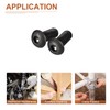DTGN 10pcs 3/8-16x1" Button Head Socket Cap Screw Machine Carbon