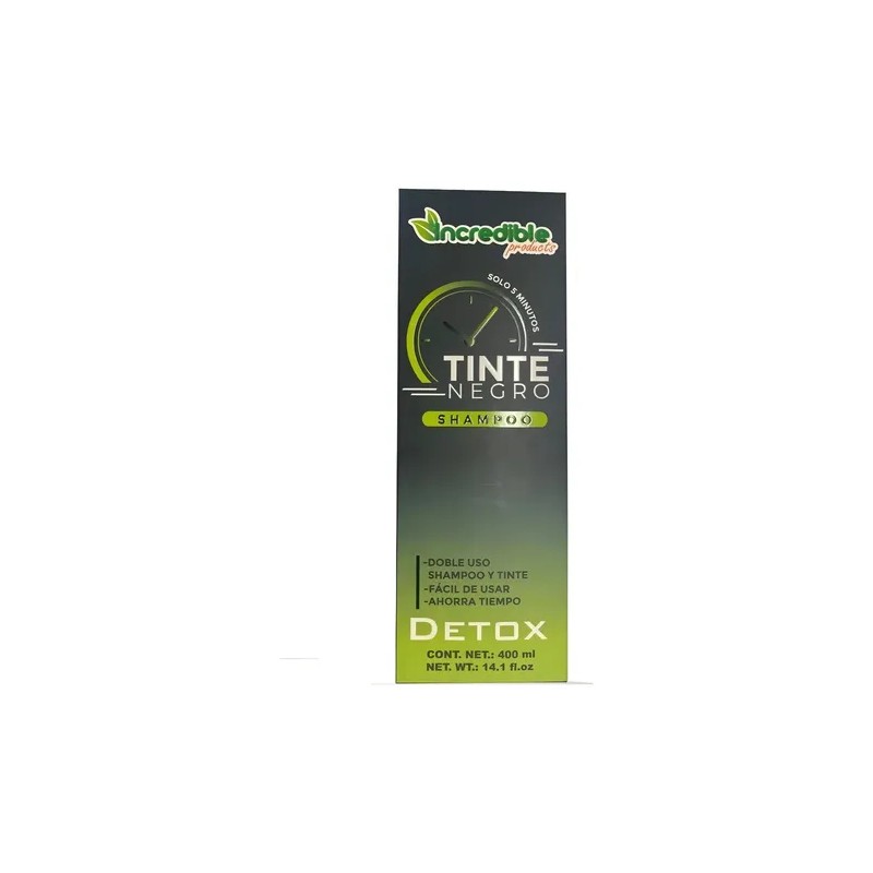 Shampoo Para Canas Con Tinte Para Cabello Color Negro 2