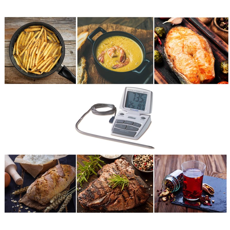 TFA Digital Cooking Thermo-Timer, White