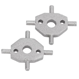 2pcs Headlight Washer Nozzle Cover Pivot Wear Resistant Aluminium Alloy Cruciform Replacement for Jaguar X S Type