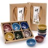 Foraineam 12 Pieces Ceramic Sake Tea Cups, Korean Soju Shot