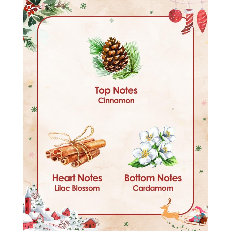 Christmas Candles, BOYUJK Christmas Candles Gifts for Women, Christmas Scented