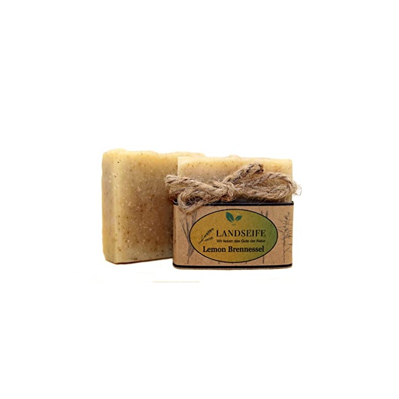 Landseife Lemon Nettle Handmade Organic Natural Soap