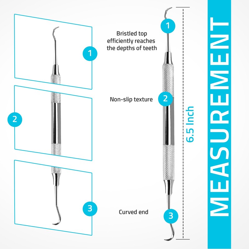 Utopia Care Professional Dental Tartar Scraper Tool, Dental Pick, Double