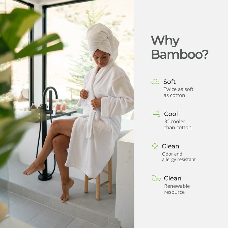 Cariloha Plush Bath Robe | Graphite | Unisex, Small/Medium |