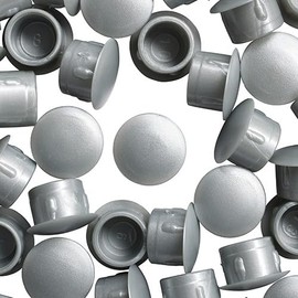 WidgetCo 1/2" Medium Grey Hole Plugs, Conceal Most Holes in Plastic, Wood, Metal & Fiberglass (Qty 1000)