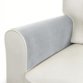 HADEEONG Couch Arm Covers Sofa Arm Covers Set of 2, Waterproof Couch Cover Armchair Cover for Recliner, Non Slip Sofa Headrest Covers Armrest Cover Couch Slipcover Protector, Gray