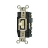 Leviton 30-Amp 120-Volt Toggle Double-Pole AC Quiet Switch, 1288-I, Ivory