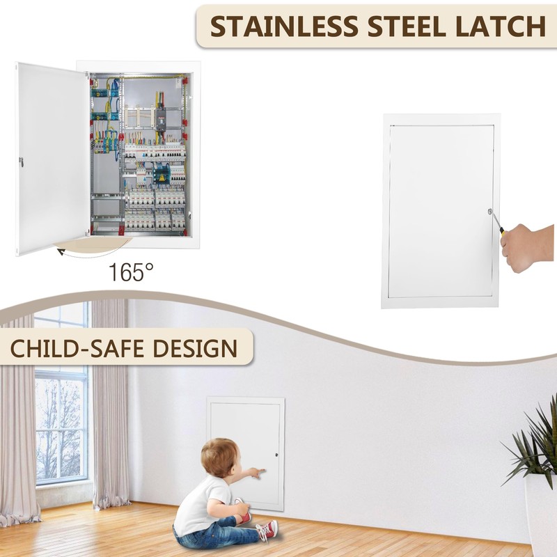 Thicken 1mm 12 x 20 Access Panel for Drywall,Attic Door,