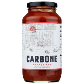 Carbone Arrabbiata Pasta Sauce, Fat Free, Non GMO, 24 Ounce (Pack of 6)