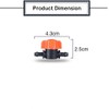 UCLEVER 20pcs 1/4 Inch Barb Shut-Off Valve Universal Drip Irrigation