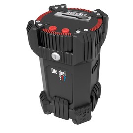 KOSMOS 630959 - Die drei ??? (The three ???) Secret Money Box, with digital counting function, for coins, piggy bank, money box, gift for kids, teenagers and fans from the age of 8, detective equipment