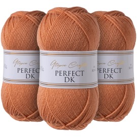 Utopia Crafts DK Double Knitting Yarn 3X 100g (Potters Clay)