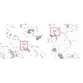 SKI-DOO REV Gen4 HOOD PLATE RH & LH 517306049 517306050