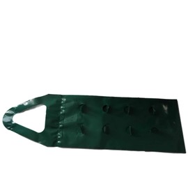 Generation II Flower Pouch Green Loop Handle Grow Pouch - 8 Holes - 10 Pack
