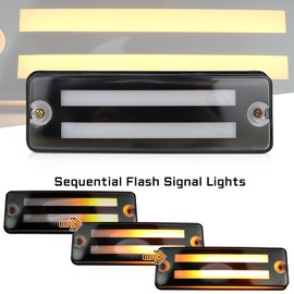 GEEGEETOP Upgarde full LED Replacement Set Driver and Passenger Park Signal Front Marker Lights Bumper Mounted Lamps Compatible with 1984-1989 Toyota 4Runner 1984-1988 Pickup Truck Fog LED Light