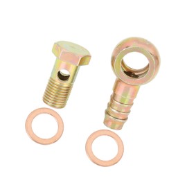 INFINAUTO 14mm Banjo Hose Barb Bolt Fittings Banjo Bolt Washer Kit for Car Stylish Design