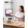 Nulaxy Telescopic 360 Rotating Laptop Stand for Desk Adjustable Height
