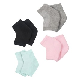 FOMIYES Heel Socks Moisturizing Gel 4 Pairs Dry Feet Socks for Open Toe Comfort and Protection