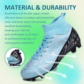 Soccer Cleats Mens Women Football Cleats Soccer Shoes Tacos de Futbol para Hombre Football Shoes for Turf Futsal Shoes Cleats Football Turf Cleats Professional Football Training Boots AG FG