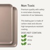 HAPPIELS Nonstick Non-Toxic 18-inch Half Baking Sheet 2-Pack | Premium