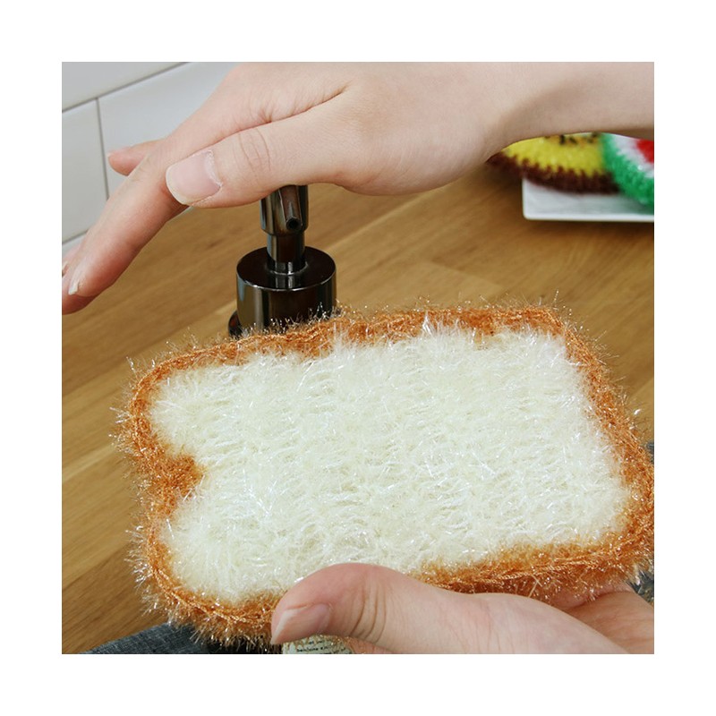 유하우스 난달라 샌드위치 2겹 아크릴수세미, 4개입, 1세트 Yuhouse Nandala Sandwich