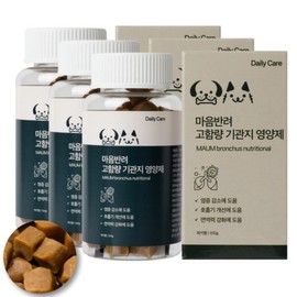 Maumbanryeo Mall high-potency bronchial dog nutrition cough improvement, 3 units, respiratory bronchus, 60 tablets / 마음반려몰 고함량 기관지 강아지영양제 기침개선, 3개, 호흡기기관지, 60정