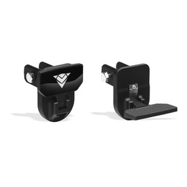 Armordillo FD Series 5" Foldable Rear Hitch Step|Compatible for Class 4 Trailer Hitch 2" Receiver|Hitch Step Bar|Folding Fold-Up Rear Step|8724552|Matte Black|Steel|Universal