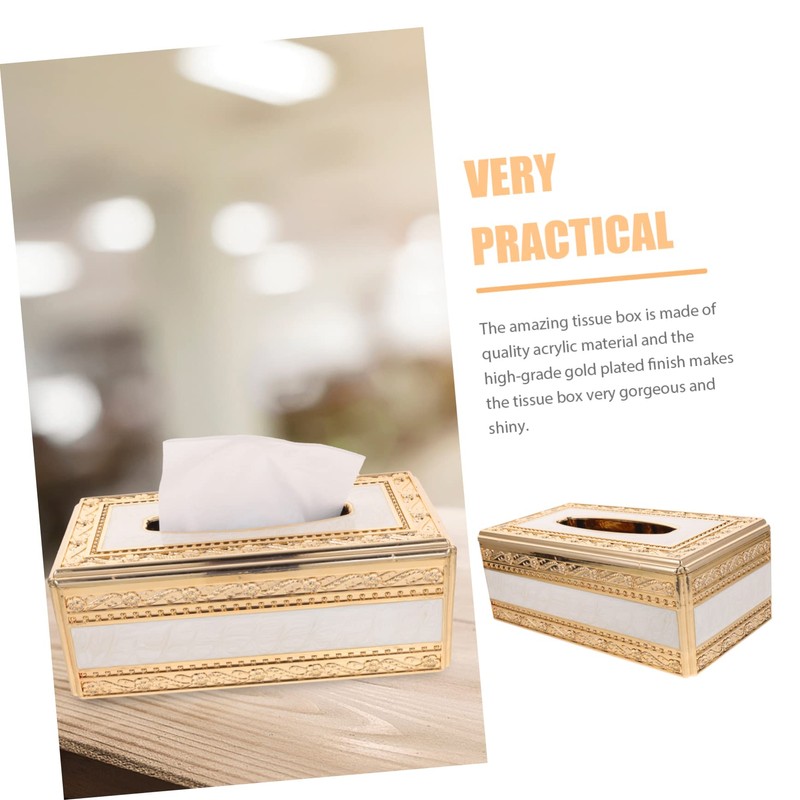 Gatuida Elegant Tissue Box Embossing for Bathroom Living Room Hotel