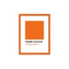 Almost Frameless A5 Orange Picture Frame Fits A5 (14.8 x