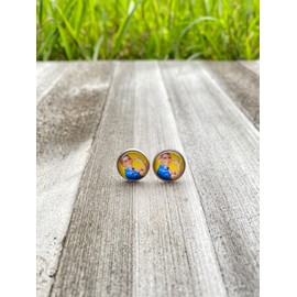 Rosie The Riveter Stud Earrings