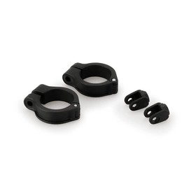 Puig 20756N Kit Auxiliary Headlight Approved with Clamps 25 mm Black