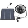 5W Solar Panel Powered Fan for Outdoor Cooling USB Solar