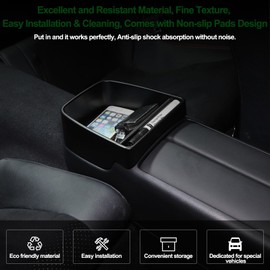 Rear Center Console Lid Armrest Storage Box Compatible with 2022 2023 2024 2025 2026 Subaru BRZ/Toyot@ 86 Seat Back Organizers [Not applicable to automatics.]