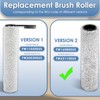 【Version 2, Detachable】(4 Pack) S7 Pro Brush Rollers and HEPA