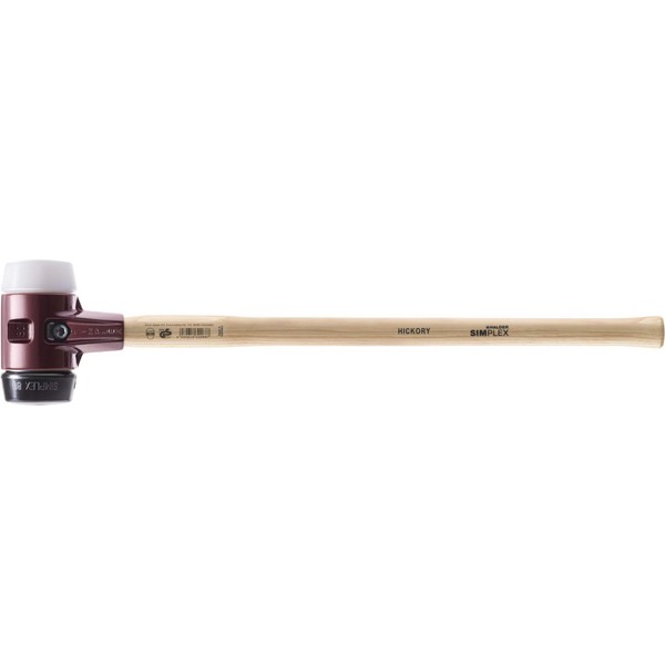 Halder 3027.081 Simplex 7.5 lb Soft-Face Sledge Hammer, Black Rubber/Nylon