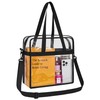 Slumou Clear Tote Bag Stadium Approved - 12x6x12 Clear Bag