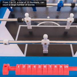 2Pcs Table Football Counter, Foosball Air Hockey Scoring Units Counters Foosball Accessory Parts(Red & Blue) Air Hockey Counter Air Hockey Counter