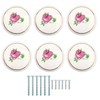 Eledabra Hand Painted Ceramic Knobs Kitchen Cabinet Retro Vintage Door