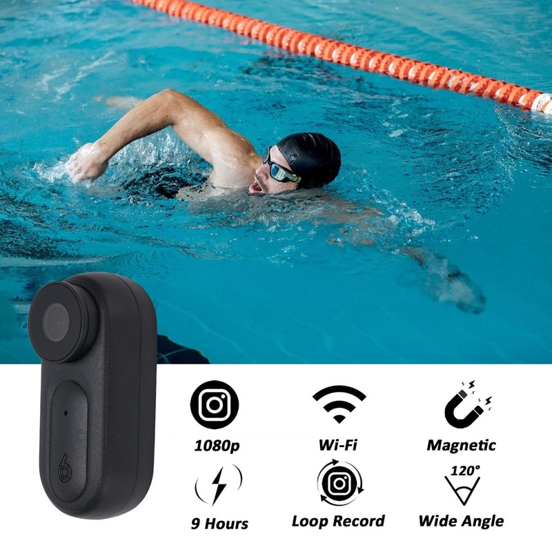Mini Body Camera 1080P, Wearable Body Cam with Rotatable Clip