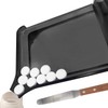 Right Hand Pill Counting Tray with Spatula (Black - Wood
